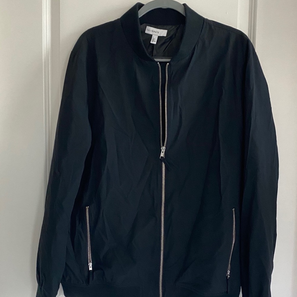 Black bomber jacket